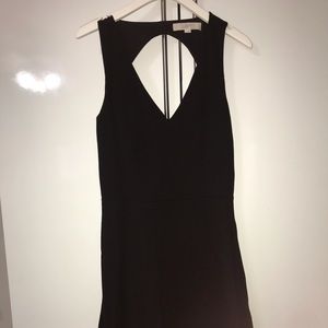 Loft sleeveless black dress